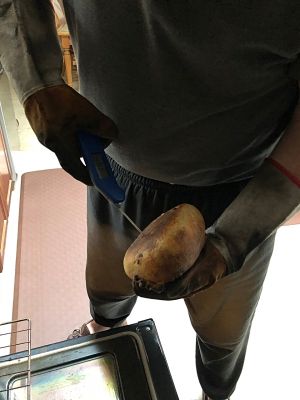 Cranberry Poppy seed Semolina Sourdough
Is it done yet?  It should get to an internal temperature of at least 200F, and 205F is better
