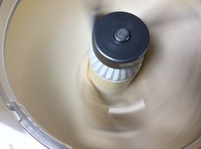 Sourdough (Jarlsberg) cheese bread in the mixer
I use the old Bosch a lot these days.  Arthritis makes my hands ache too much to do very much kneading by hand.
Keywords: sourdough;cheese;jarlsberg