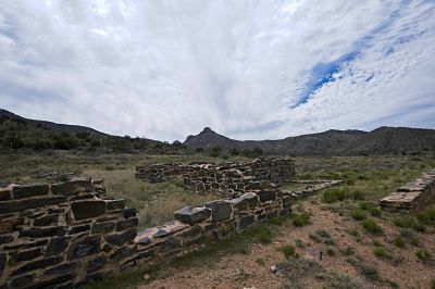 Fort Bowie - Fortress in the sky
The ruins of Fort Bowie are at roughly 5000 feet elevation. It is high enough to see for a long way on clear days. Unlike this day, unfortunately, which was dominated by bright scattered light from nearly full overcast leaden skies.
